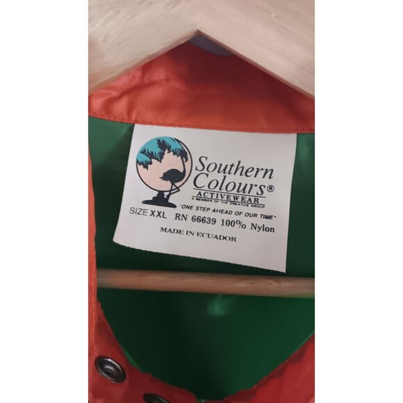 Southern Colours Activewear XXL Miami Hurricanes Vintage 90s Retro Windbreaker - Picture 6 of 7